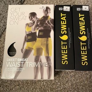 Sweet Sweat M Waist Trimmer & 2 Enhancer Sticks